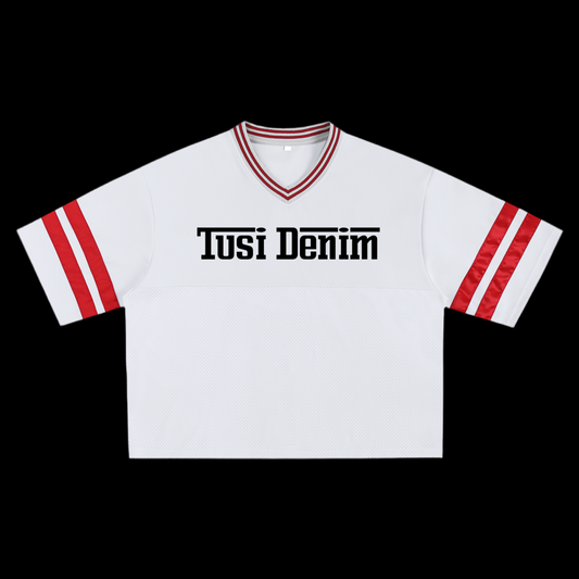 white racing jersey