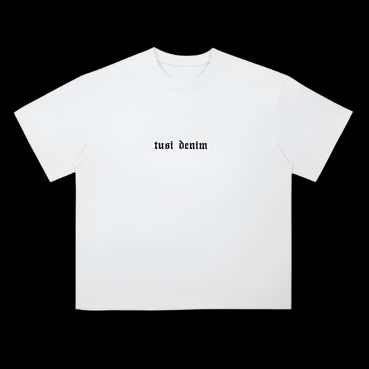 white basic tee