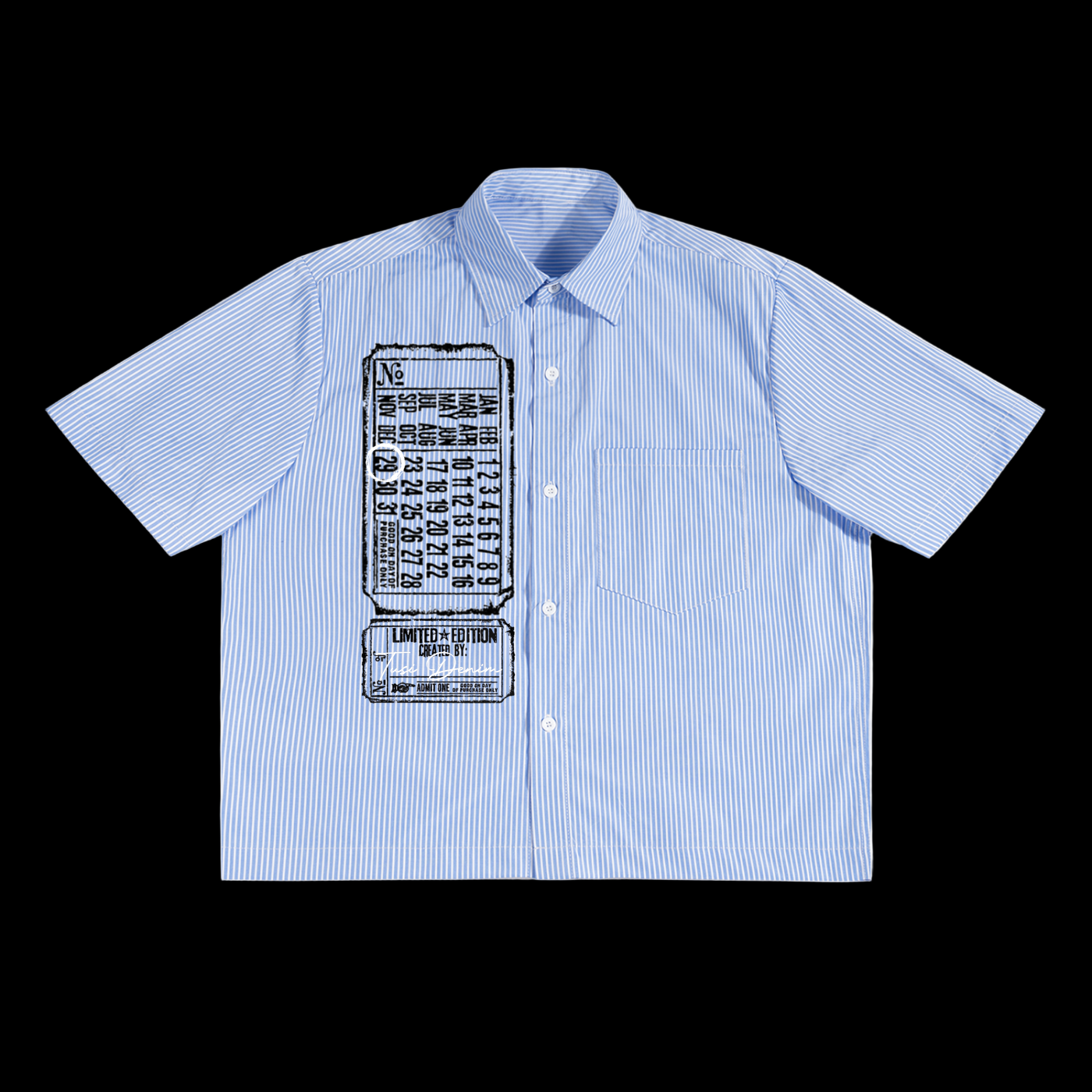 ticket button up