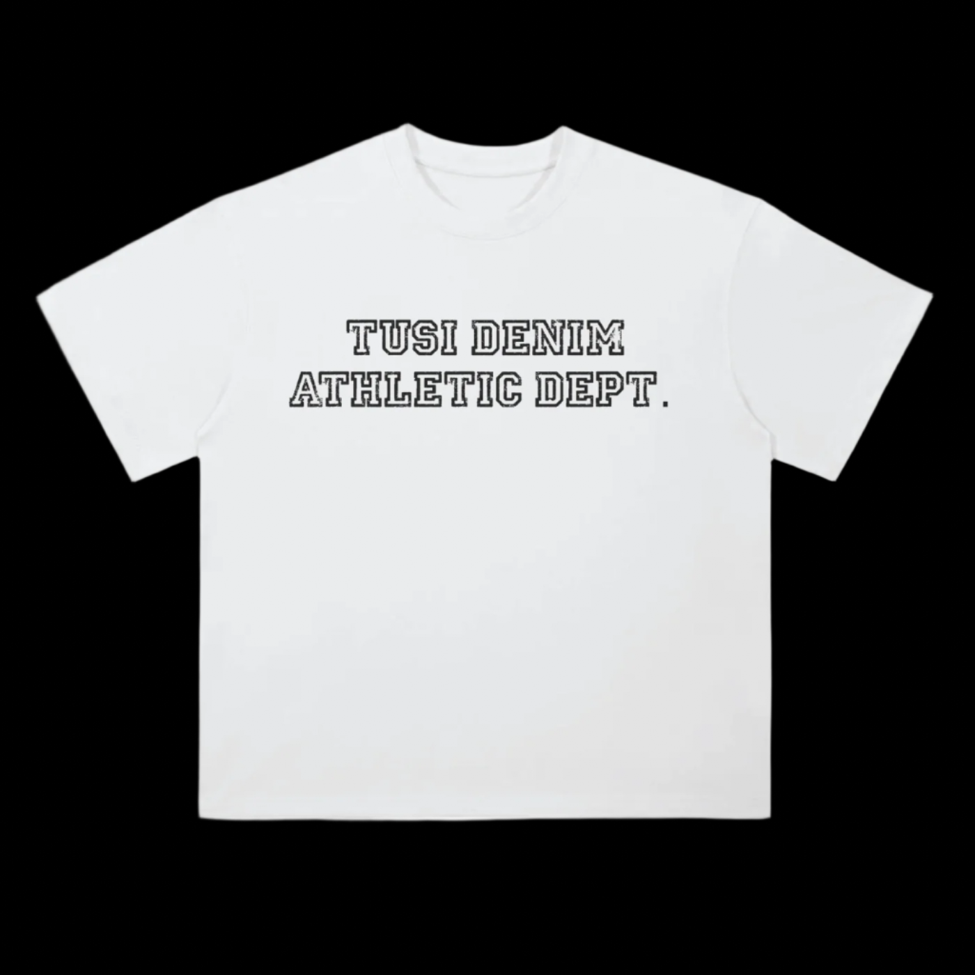 white dept. tee